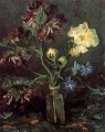 Vase with Myosotis and Peonies Vincent van Gogh